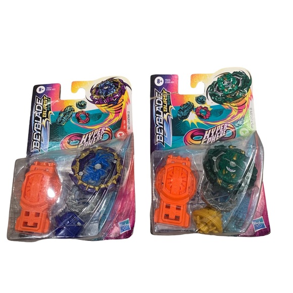Beyblade Burst Rise Hypersphere Tact Leviathan L5  & Poison Cyclops C5 Hasbro - Picture 1 of 5
